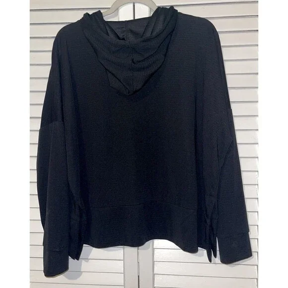 Mondetta Hoodie Pullover Black Slit Hems Women’s Size XL - Picture 7 of 9